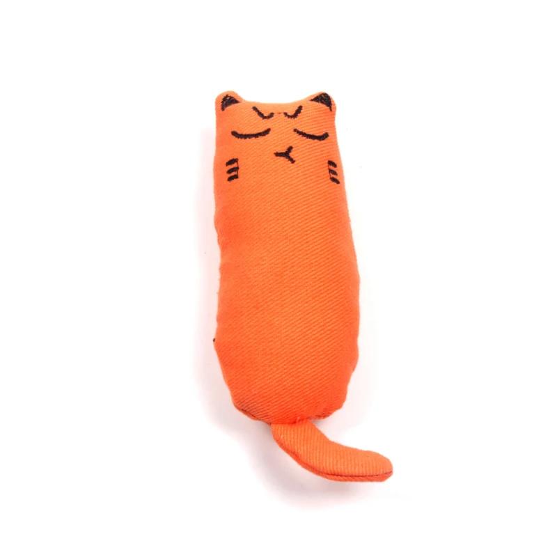Raschelgeräusch, Katzenminze-Spielzeug, Katzenprodukte für Haustiere, süßes Katzenspielzeug für Kätzchen, Zähneknirschen, Katzen-Plüsch-Daumenkissen, Haustierzubehör