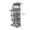 Floor-Standing 4-Tier Magazine and Document Display Rack