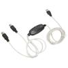 2 in 1 USB to MIDI Cable No Driver Needed MIDI Cord Adapter  for Windows Computer