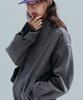 ANNEHEARTS Washed High Neck Jacket_Gray
