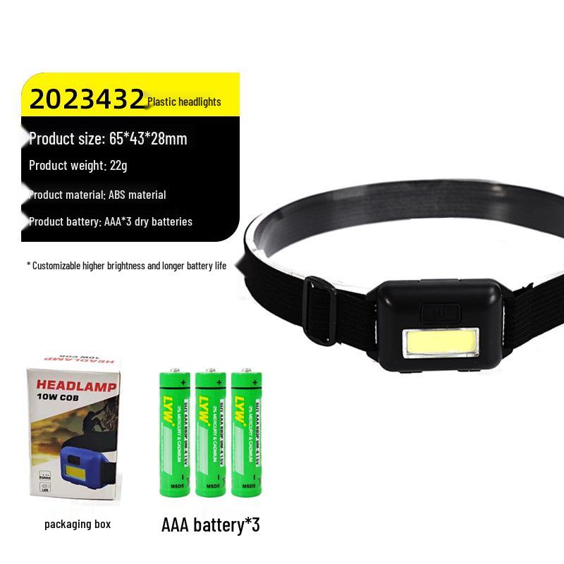 Dual-Light LED Laser Cannon Rechargeable Headlamp - Super Bright, Long Battery Life, Ideal for Night Fishing