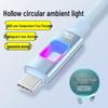RGB Dazzling 120W Super-Fast Type-C Charging Cable for Huawei, Xiaomi, Vivo, Oppo, and Apple.