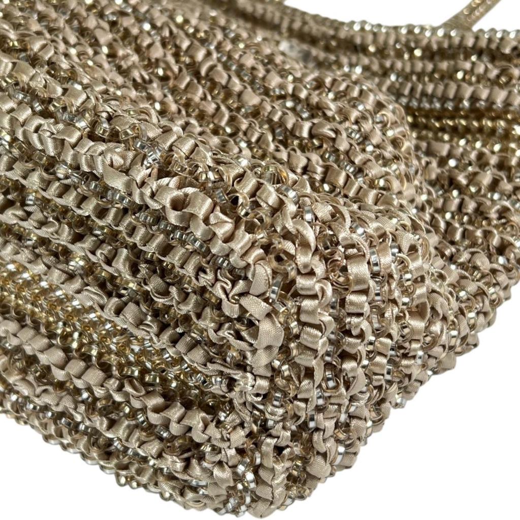 Anteprima Wire Bag Tote Bag Wire Gold X Beige Women Used