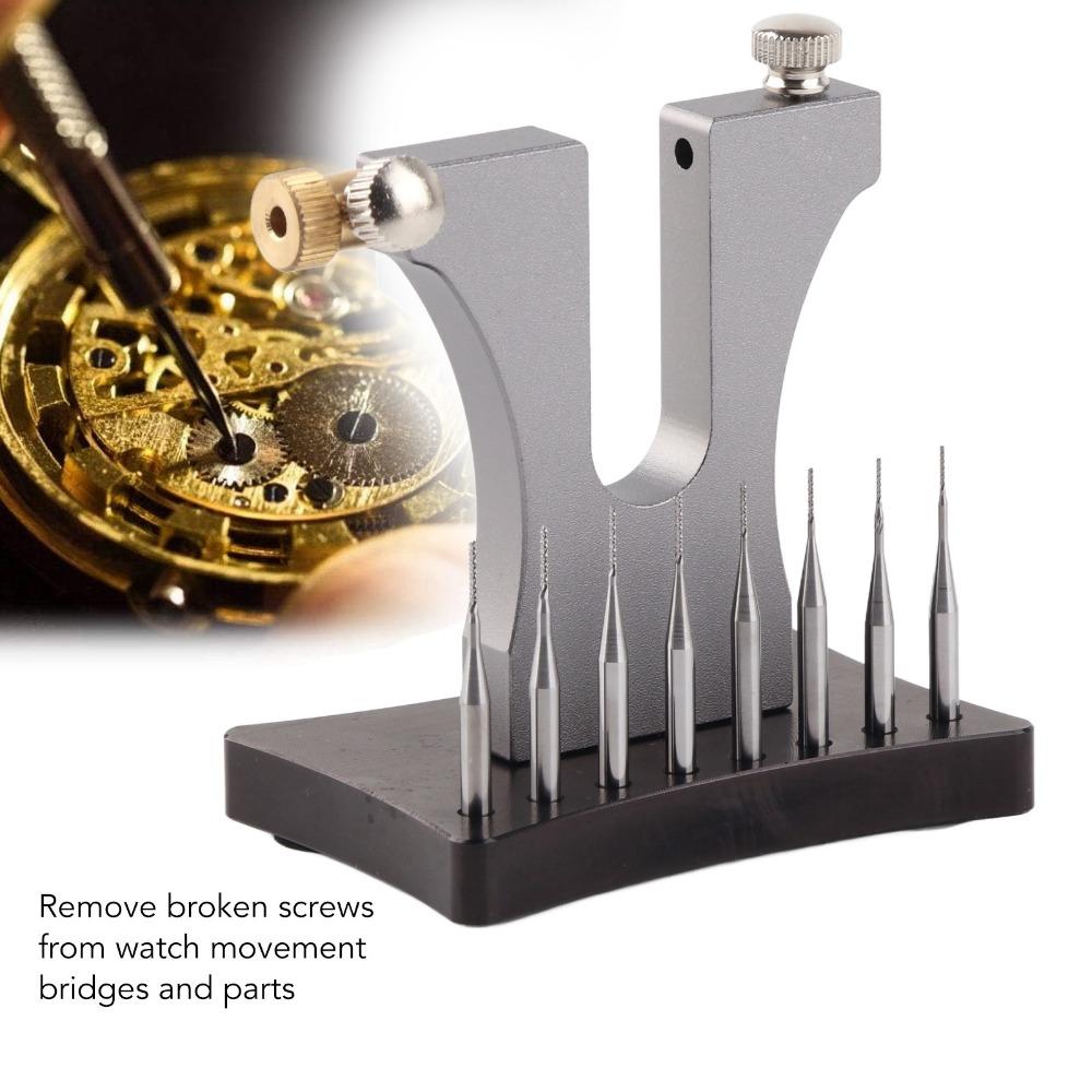 High Hardness Alloy Watch Screw Extractor Plastic Storage Box Watch Repair Tool Jewelry Repairing