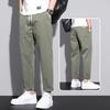 Pants Men's New Summer Thin Straight Pants Teen Versatile Loose Nine-point Casual Pants Men's Pants
