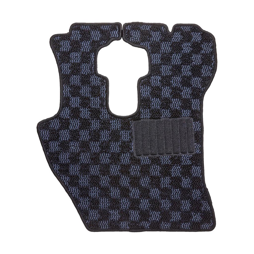 Miyabi Miyabi Truck Interior Floor MTM Wave for Hino 17 Mats, Check, Black, Driver's Side, Profia, FM-MTMH01201RBK