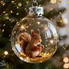 Natures Birds Crystal Glass Christmas Tree Ornament Set With Plastic Material For Holiday Decor