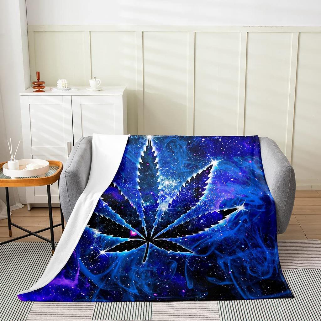 Geometric colored patterns digital-printed polyester Bedroom velvet flannel soft sofa cover blanket Fleece sofa cover blankets