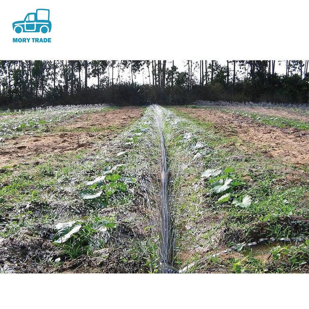 Morytrade Bewässerungsschlauch, Rohr, für Überflutung, Bewässerung und Gießen, Schwarz, Spreizbreite 1,5-2m (25-30 mm Durchmesser, 200 m Länge, 3 Löcher)