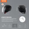 3/4-Face Motorcycle Helmet Motocross Helmet with Bluetooth Slot