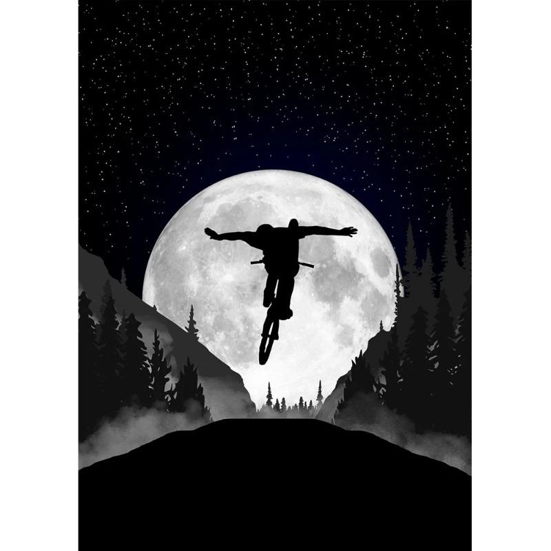 Vintage Mountain Bike Posters Print Canvas Painting Sport Fans Wall Art Picture For Living Room Home Decoration