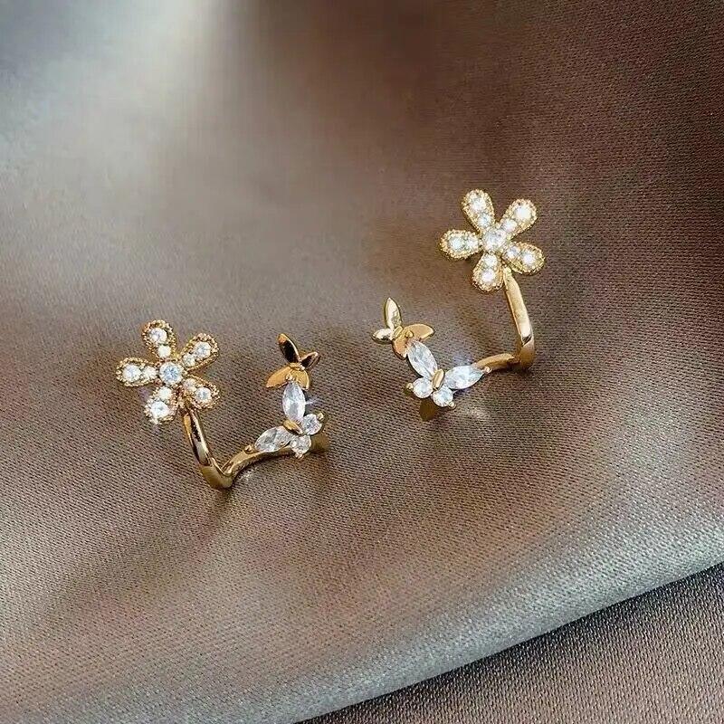 Νέα Πολυτελή Σκουλαρίκια Καρφωτά Ακανόνιστου Αστεριού με Μαργαριτάρια και Κρύσταλλα, Εξαιρετικά Σκουλαρίκια με Ζιργκόν σε Δέσιμο με Νύχια για Γυναίκες, Κοσμήματα Μόδας, Αξεσουάρ για Πάρτι