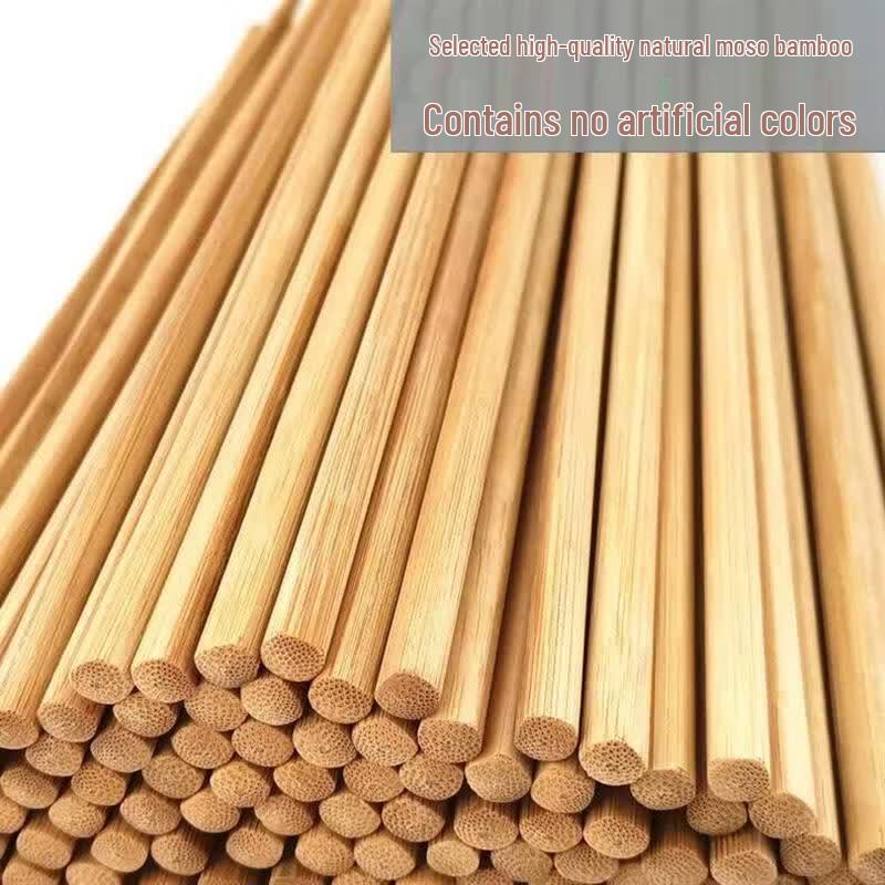 HANDUNYOU Unpainted Natural Bamboo Chopsticks