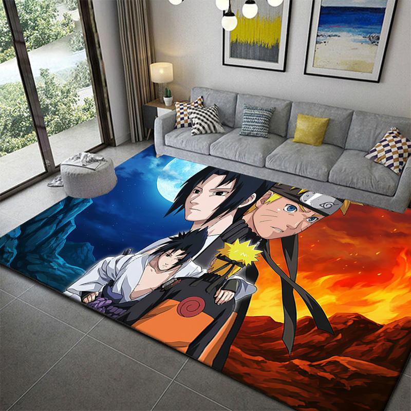 

Naruto Iconic Ninja Pattern Rug Washable Soft Floor Mat for Living Room Home 60x90cm