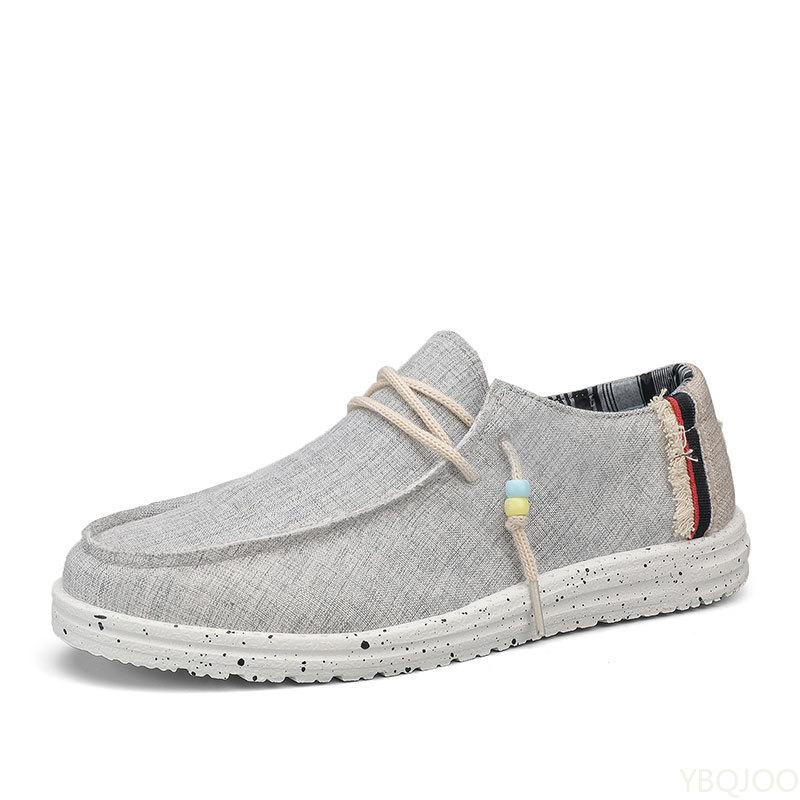 Spring Summer New Men'S Casual Comfortable Shoes Lightweight Shoes Men Low-Cut Breathable Fashionable Versatile Men Flats