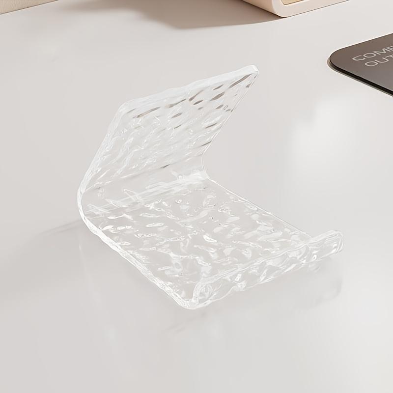 

Creative Glacial Pattern Acrylic Phone Holder – High-Quality Tablet Stand for Home, TV Watching & Desk Use