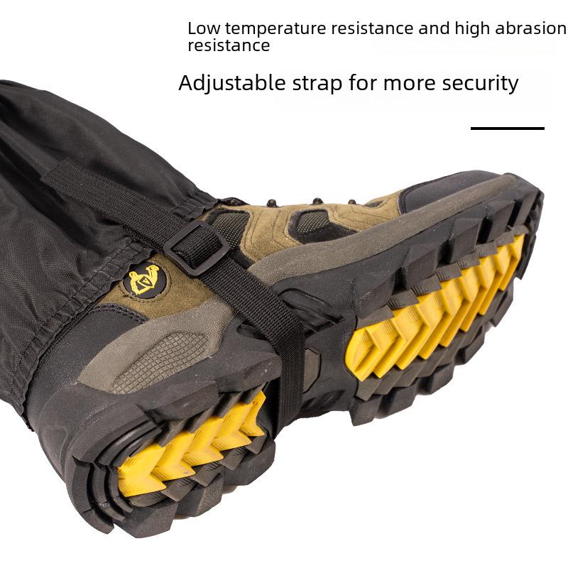 Kratzfeste Outdoor-Schnee- und Wüstenwander-Leggings mit Reißverschluss und Klett-Sandabdeckung