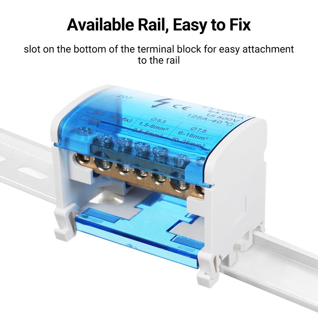 Terminal Block Junction Box 2 Level Single Phase Junction Case 207 Terminal Distribution Box Din Rail Terminal Case