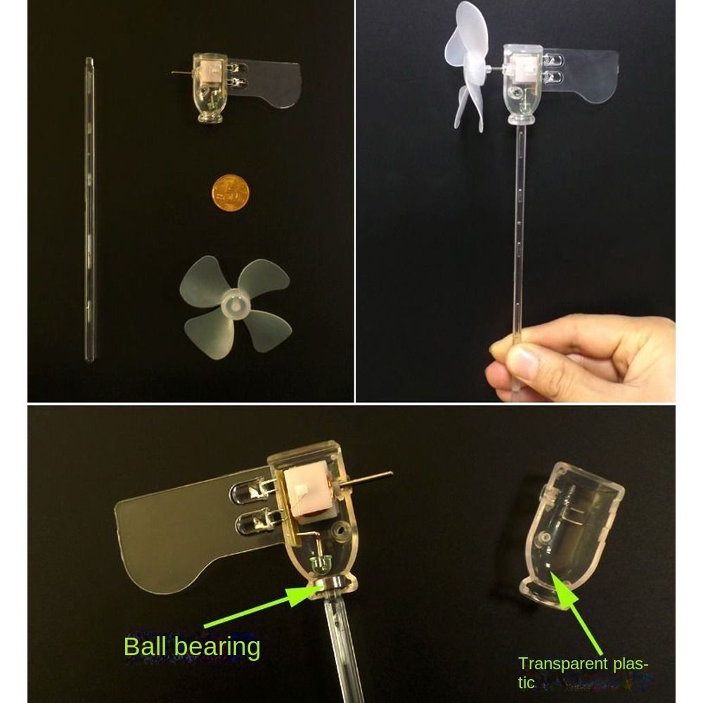 Wind Power Generation Small Windmill Mini Windmill Warning Light New Car Decorations