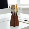 Smooth Surface Pen Container Polishing Design Desktop Pen Box Stationery Walnut Pen Holder  Office