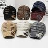 Holes Baseball Cap Men's Sunshade Cap Outdoor Sunscreen Cap