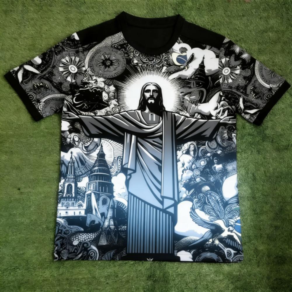 

Summer Funny JESUS Fashion European Style Printed T-shirt Summer Kids Casual Outdoor Girl and Boy Short Sleeved Tees Top Pullover 100
