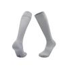 Non-Slip Breathable Football Socks - Solid Color, Sweat-Wicking, Adult Long Sports Socks