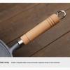 Herr. Jian 26cm Flache Bratpfanne aus Kohlenstoffstahl mit Holzgriff