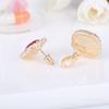Crystal Earclip Women's Earrings Without Piercing Double Oval Shape Bridal Rhinestone Gown Accessory