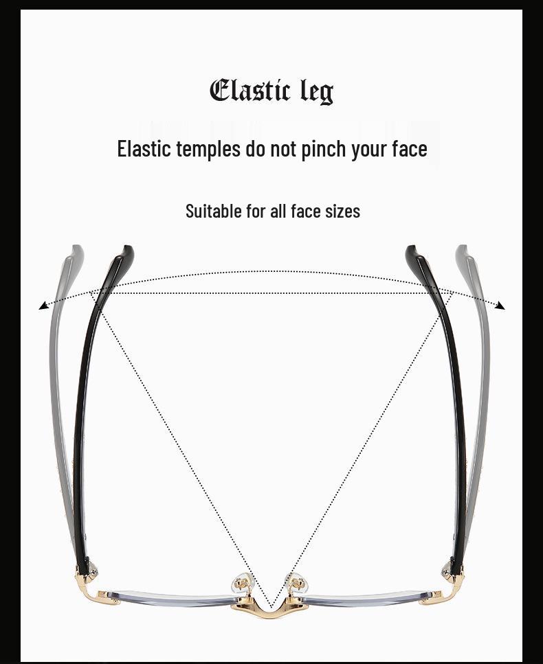 Hochauflösende randlose Blaulicht-Lesebrille: Ultraleicht und modisch für Männer, Frauen und Alterssichtigkeit