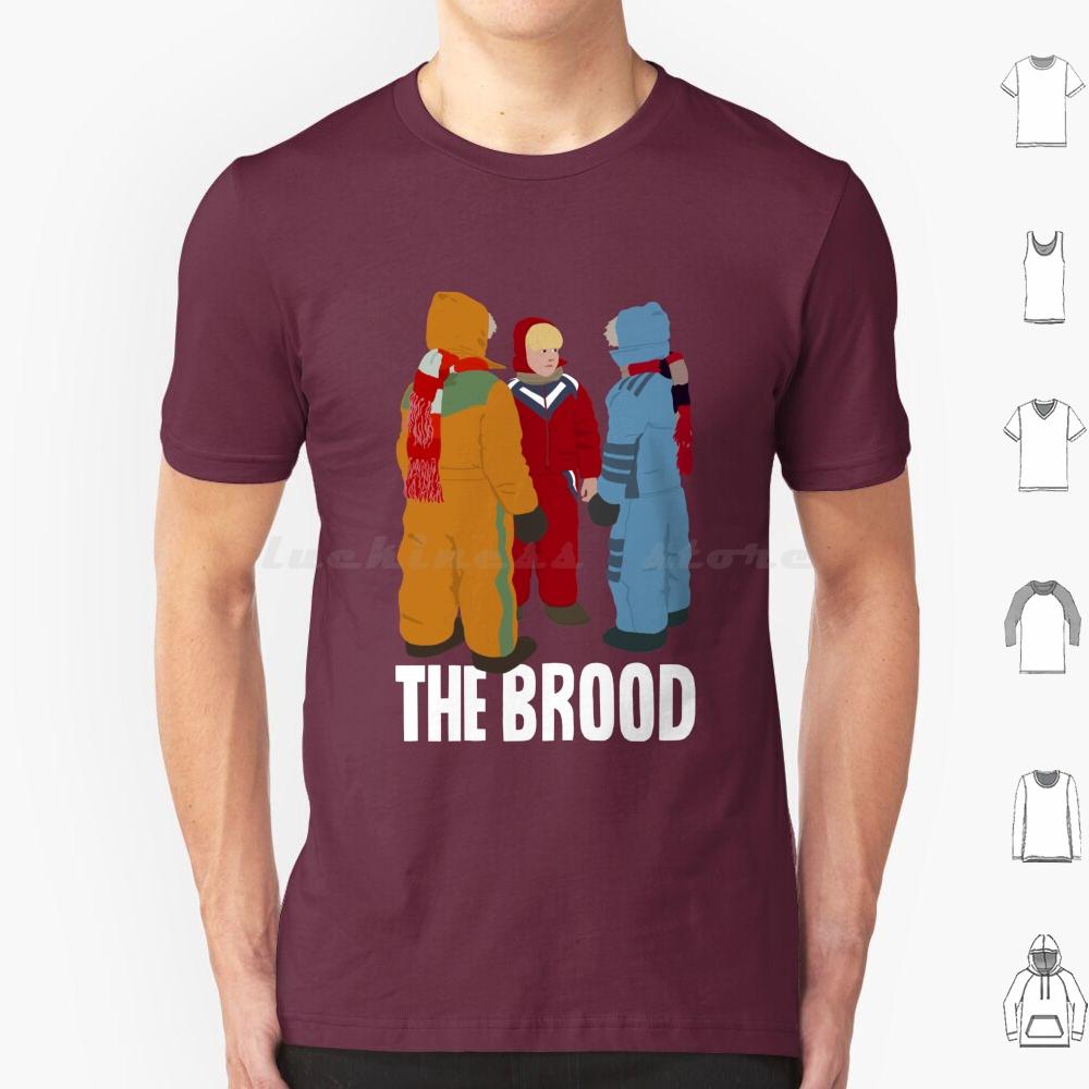 The Brood Title T Shirt Big Size 100 Cotton The Brood David Cronenburg Cult Movie Film Horror Eighties Videodrome Crash 80