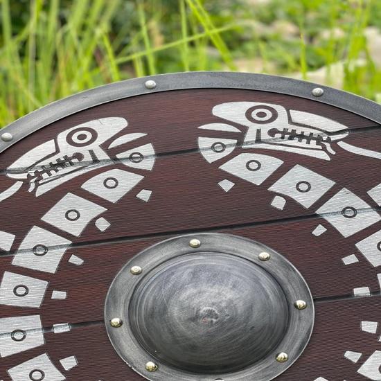 60.96 Cm Viking Dragon Wooden Shield Medieval Warrior Shield Zelda Traveler's Shield Best Gift Decorative
