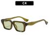 Square Frame Rice Stud Sunglasses Outdoor Retro Inspired UV400 Protection Sun Glasses Trendy Vintage Eyewear for Unisex