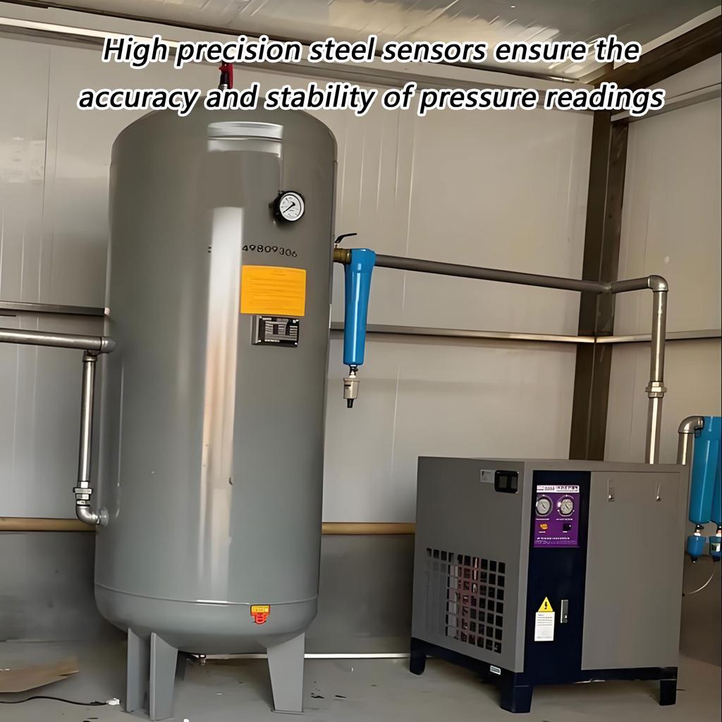 Heavy Duty Industrial Pressure Gauge with Overload Protective Suitable for Air Compressor Accessories and Pneumatic Tool