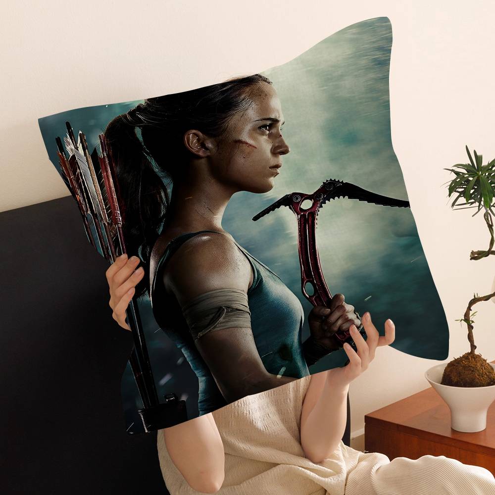Tomb Raider Anime Pillow Cushion Cover Pillowcase Living Room Sofa Home Decor