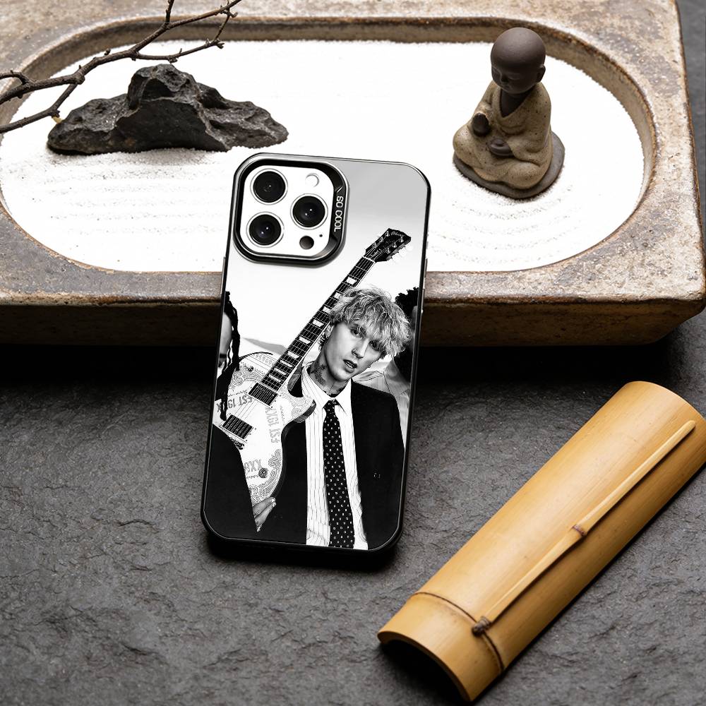 MGK M-Machine-GUN K-Kelly Handyhülle Für IPhone 16 17 15 14 12 13 Pro Max Schwarze Farbe Stoßfeste Hülle