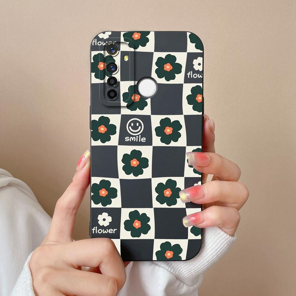 For Oppo Realme Q5i V13 X2 X7 V15 Q5 Q Q3 F29 A5 Q3i Pro Bumper Case Exquisite Check Pattern Liquid Silicone Dustproof Protective Cover For Oppo Shell