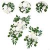 2 Pieces Floral Swag for Wedding Arch with Artificial Flowers