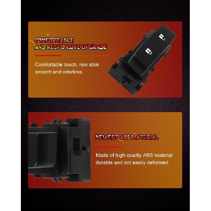 Türschloss Schalter Steuer Schalter Ersatz passend für Chevy Silverado 1500 2500HD 2008-2013 GMC Sierra 1500 2500 HD 2008-2013 GMC Sierra Denali 2500HD