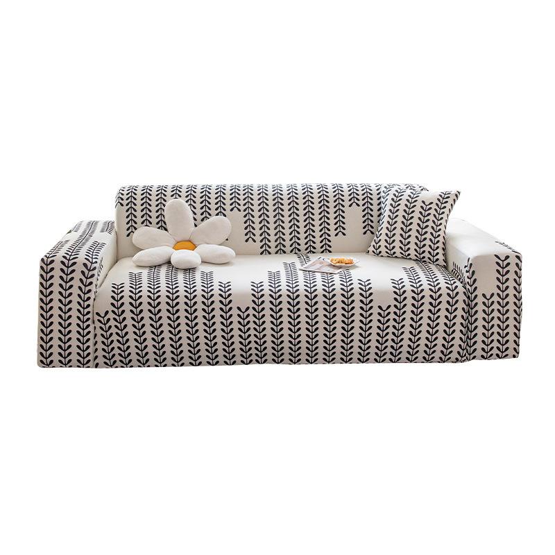 New Summer Ice Silk Sofa Cover Breathable Cool and Elastic Protective Cover Anti Cat Scratch Universal Sofa Cover