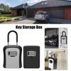 Weatherproof Combination Key Storage Box 4 Digit Combination Key Cabinet  School Security
