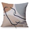 Modern Sketch Art Home Decoration Sofa Pillow Case Abstract Geometric Line Design Sexy Woman Face Decorative Chair Cushion Cover