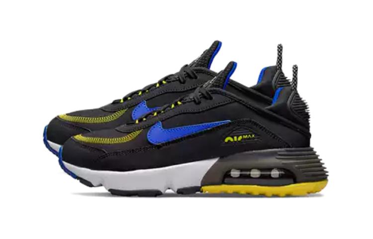 Nike Air Max 2090 Low-Top Kinder Lifestyle Schuhe Schwarz Gelb Blau Kinder im Alter von 3 7 Jahren DH9740-005