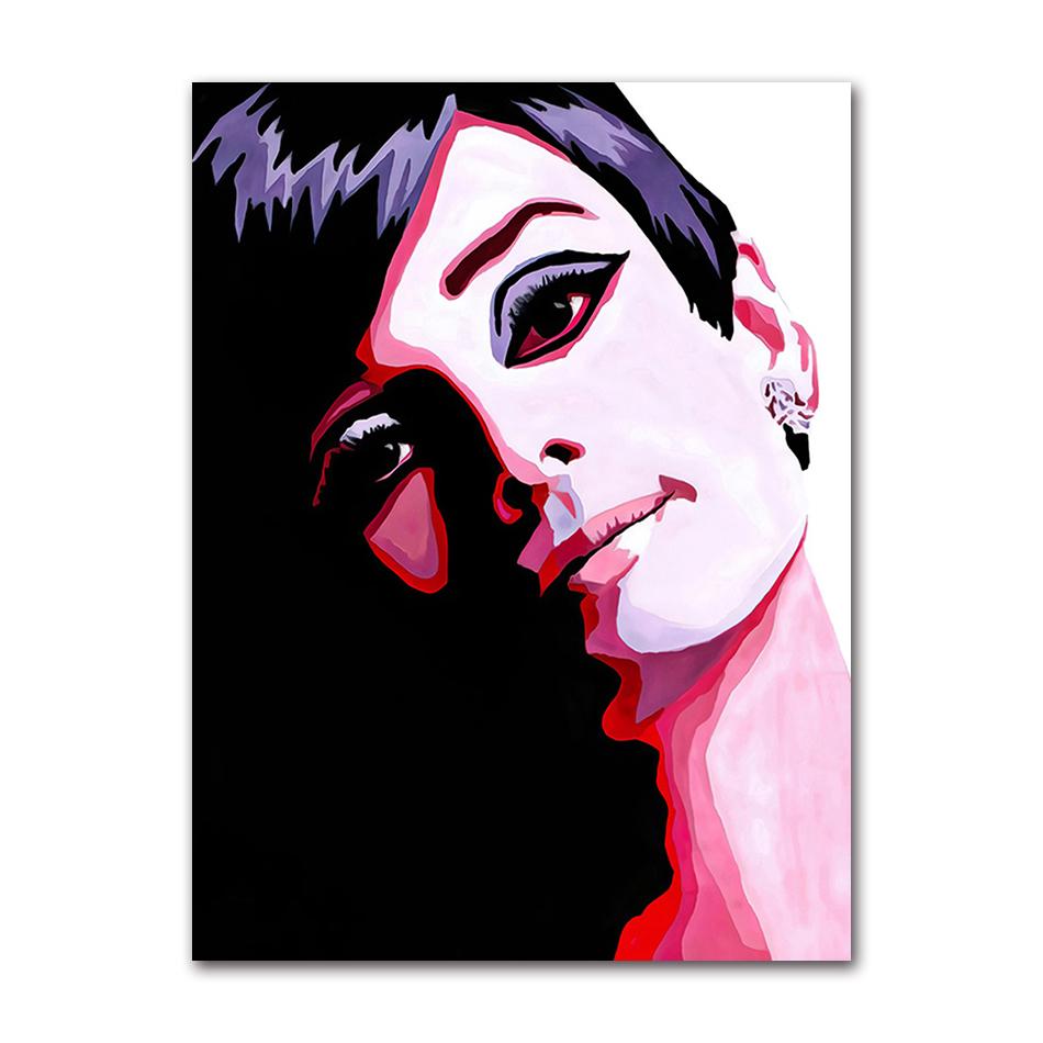 for Living room Home Decor no frame Wall Art Pictures Colorful Charming Girl Canvas Painting Prints Decoration