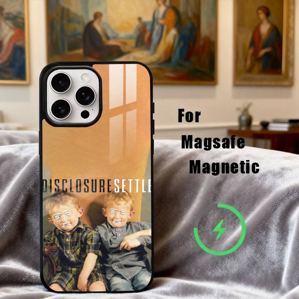 Deep House D-Disclosure Band Phone Case For iPhone17,16,15,14,13,12,11 Plus,Pro Max Magnetic For Magsafe Wireless Charging