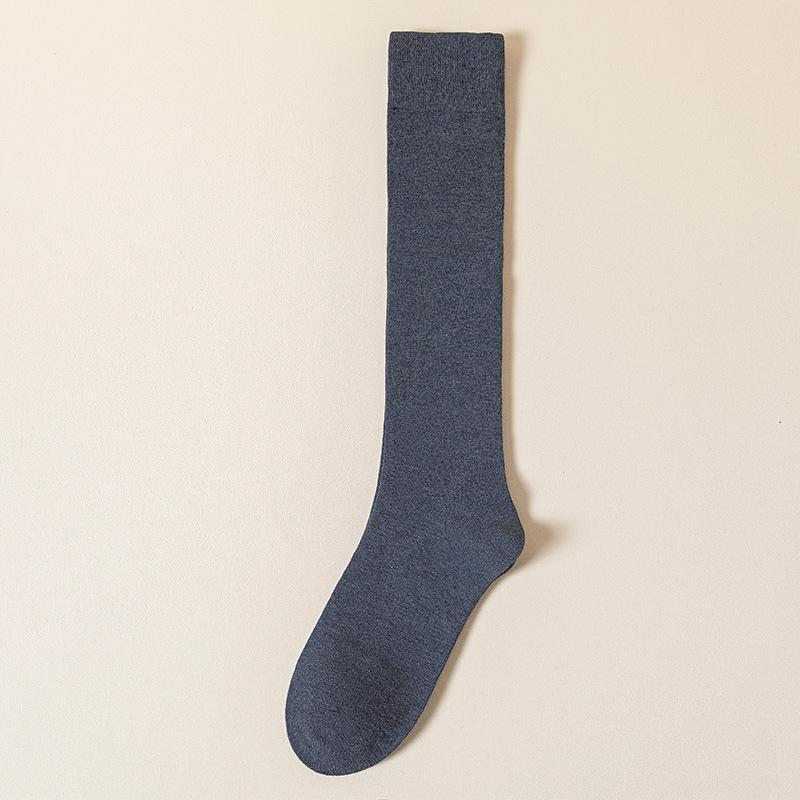 Men's Spring and Autumn Business Pure Cotton Deodorant Middle Aged and Elderly Loose Mouth Boneless Socks