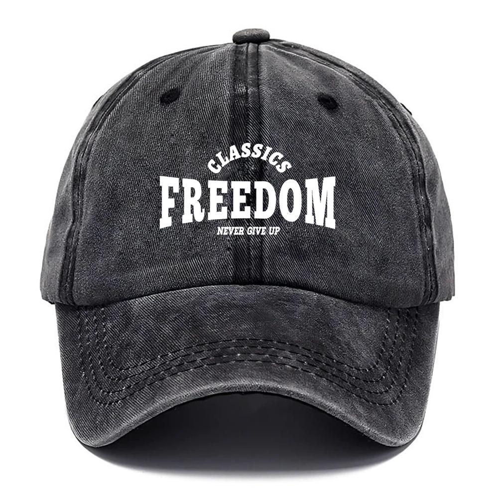 Pc Freedom Style Cap Outdoor Fashion Caps WomenS Hats Street Washed Caps for Men Lightweight And Airy Outdoor Cap Adjusta