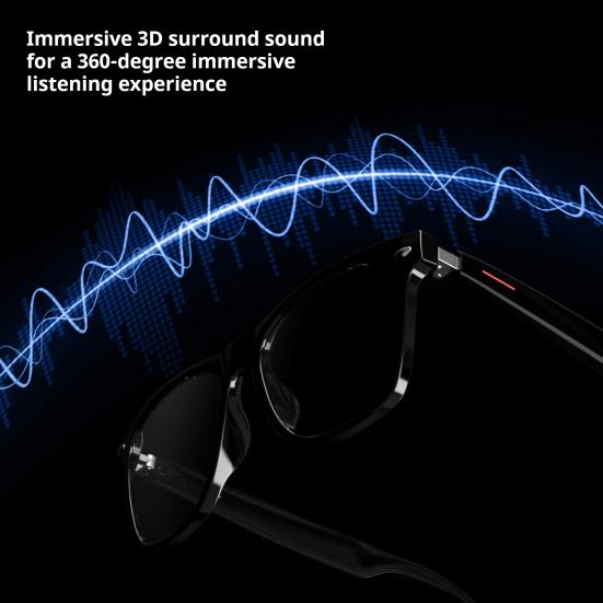 Chytré brýle Otevřené ucho Zvuk Mikrofon Reproduktor Hlasový asistent Hands-free hovory Potlačení hluku Muži Ženy Kompatibilní s Bluetooth Audio Kamera Brýle