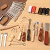 Leather Working Tools Kit 72 PCS Engraving Punching Stamping Sewing Tools