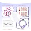 1set Nail Display Box And 1set Of Accessories Acrylic Nail Display Box With Double Sided Tape For Press On Nails Storage Case